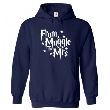 From Muggle To Mrs Classic Adults Bridal Shower or Bachelorette Party Pullover Hoodie For PotterHeads From Muggle To Mrs Classic Adults Bridal Shower or Bachelorette Party Pullover Hoodie For PotterHeads
